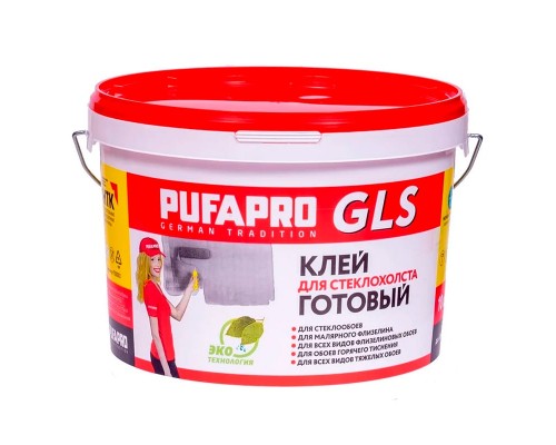 ПУФАС Клей готовый для стеклообоев Pufas Glutolin GLS 10 кг