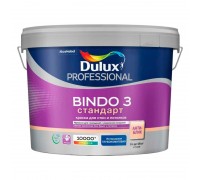 Краска для стен и потолков Dulux Professional Bindo 3, матовая, белая, BW 9 л