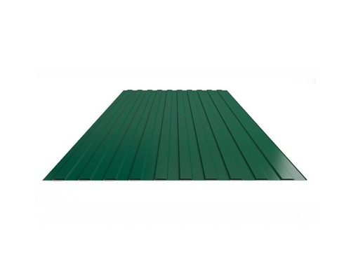 Профнастил лист С-20 цвет зеленый 1050x2000x0,35мм